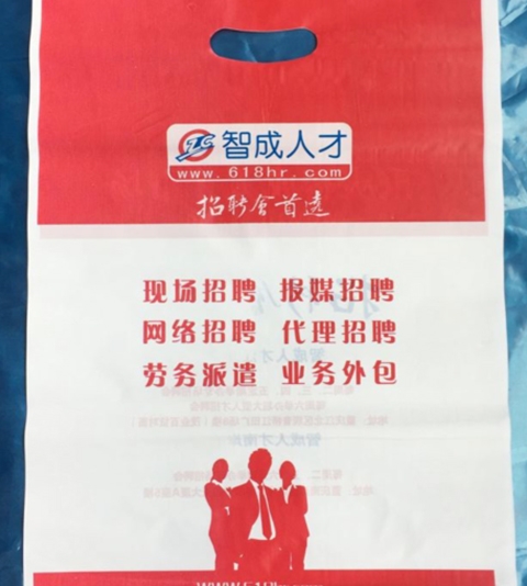 上海 智诚人才市场广告袋